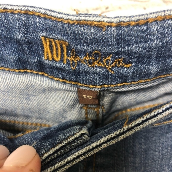 Kut From The Kloth Boyfriend Straight Leg Distressed Jeans Straight Size 10 - Picture 6 of 8